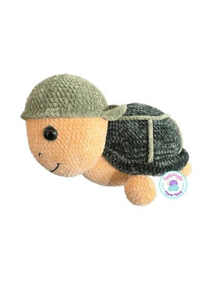 צב סרוג עם כובע